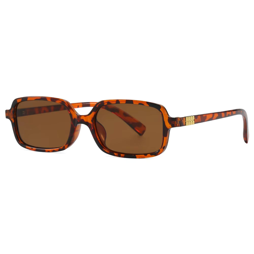 Lunettes Carrées Slim Tortoiseshell – Femme