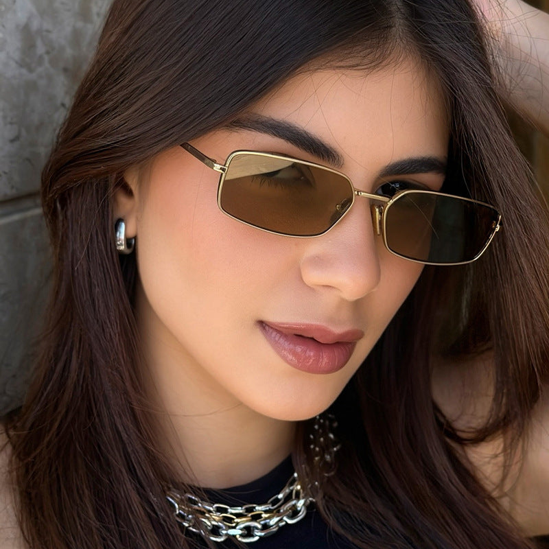 Lunettes Vintage à Monture Étroite