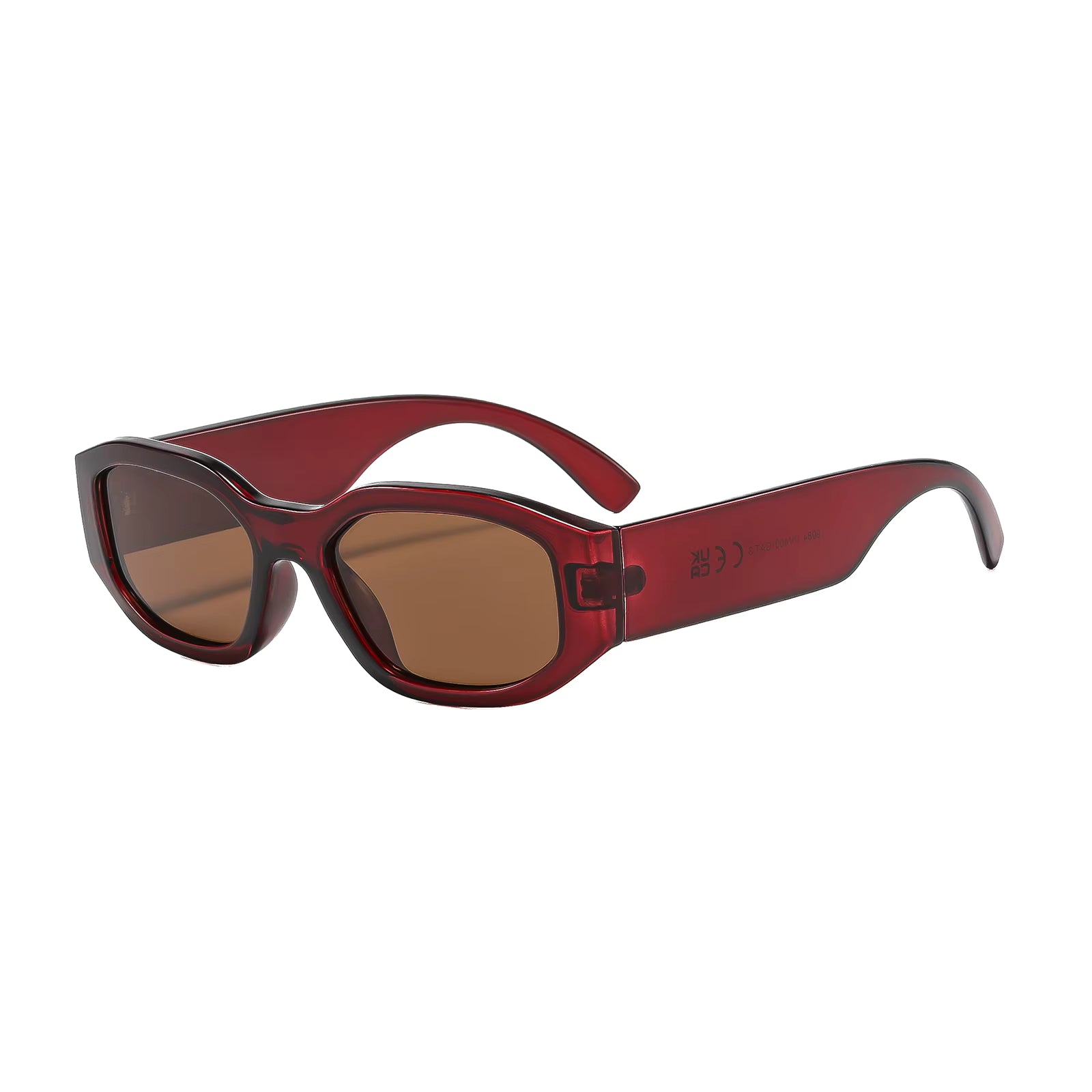 Lunettes de soleil rectangulaires polarisées – Monture écaille 2026